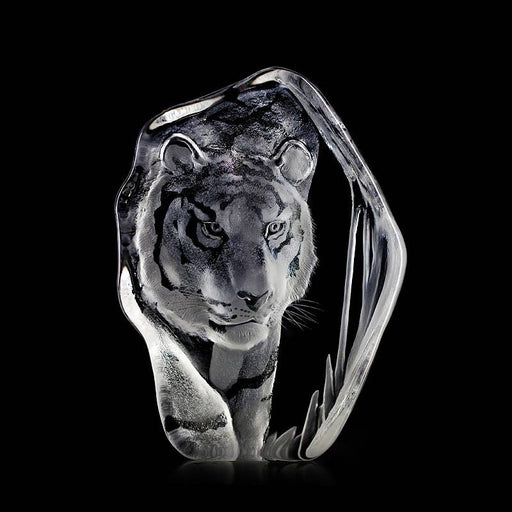 Crystal Tiger Sculpture III by Mats Jonasson