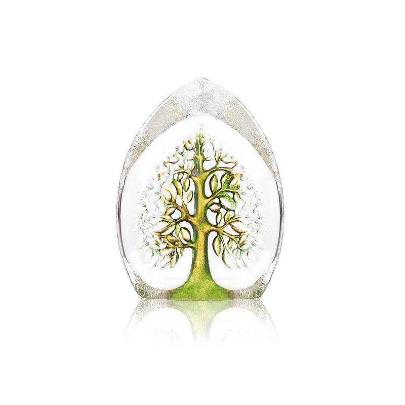 Crystal Tree Of Life Sculpture, Green by Mats Jonasson