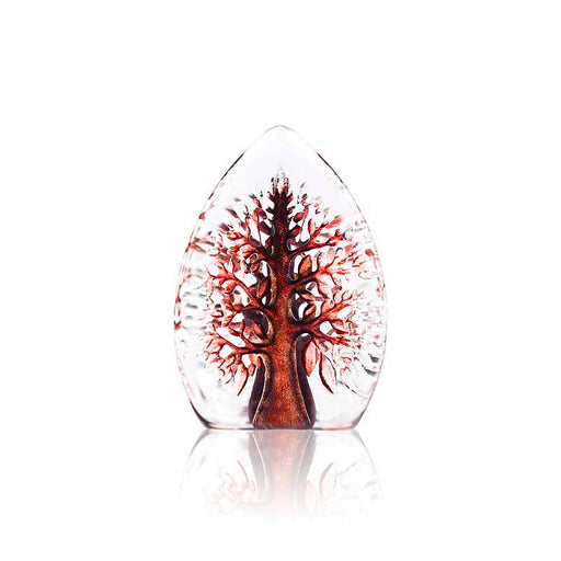 Crystal Tree of Life Sculpture, Mini/Red by Mats Jonasson