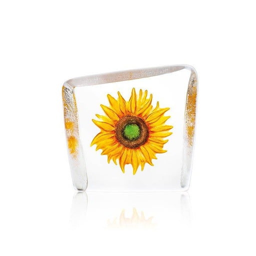Crystal Yellow Sunflower Figurine by Mats Jonasson