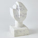 Cubist Marble Bust White