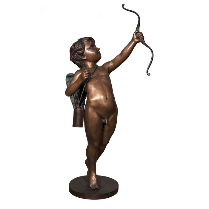 Cupid with Bow Bronze Sculpture