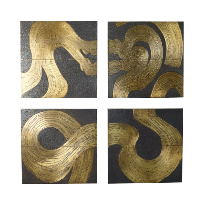 Currents Modern Metal Wall Art Panels 3