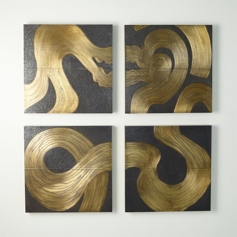 Currents Modern Metal Wall Art Panels