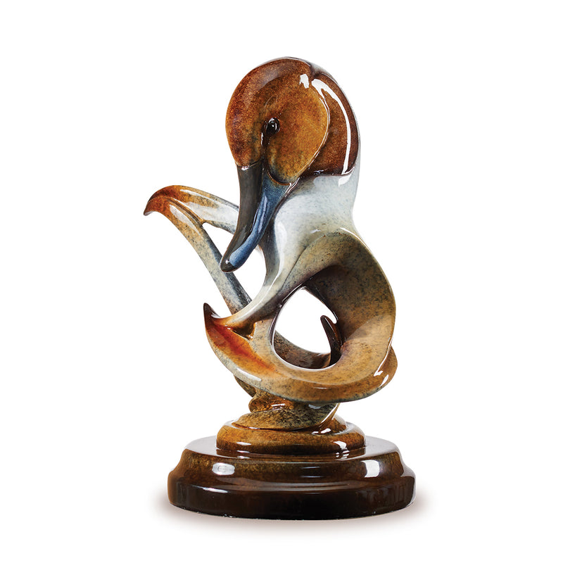 Dabbler Pintail Sculpture by Stephen Herrero