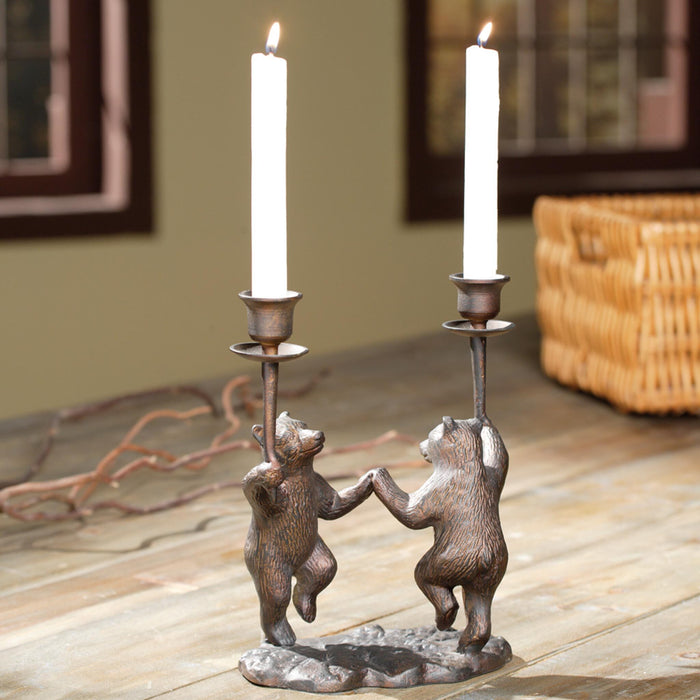 Dancing Bears Taper Candleholder by San Pacific International/SPI Home