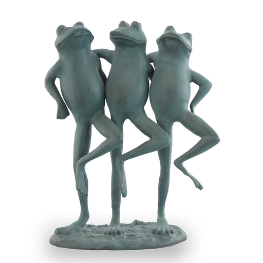 Dancing Frog Trio Garden Statue
