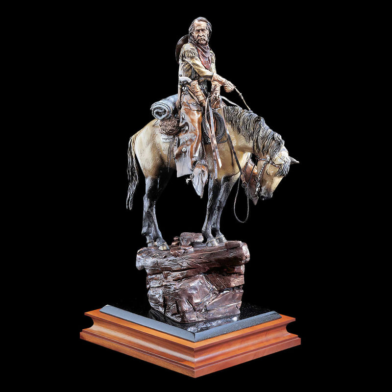 Thirty & Found Cowboy Sculpture by David Lemon