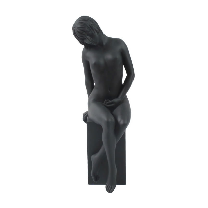 Daydreams Nude Female Statue- Black