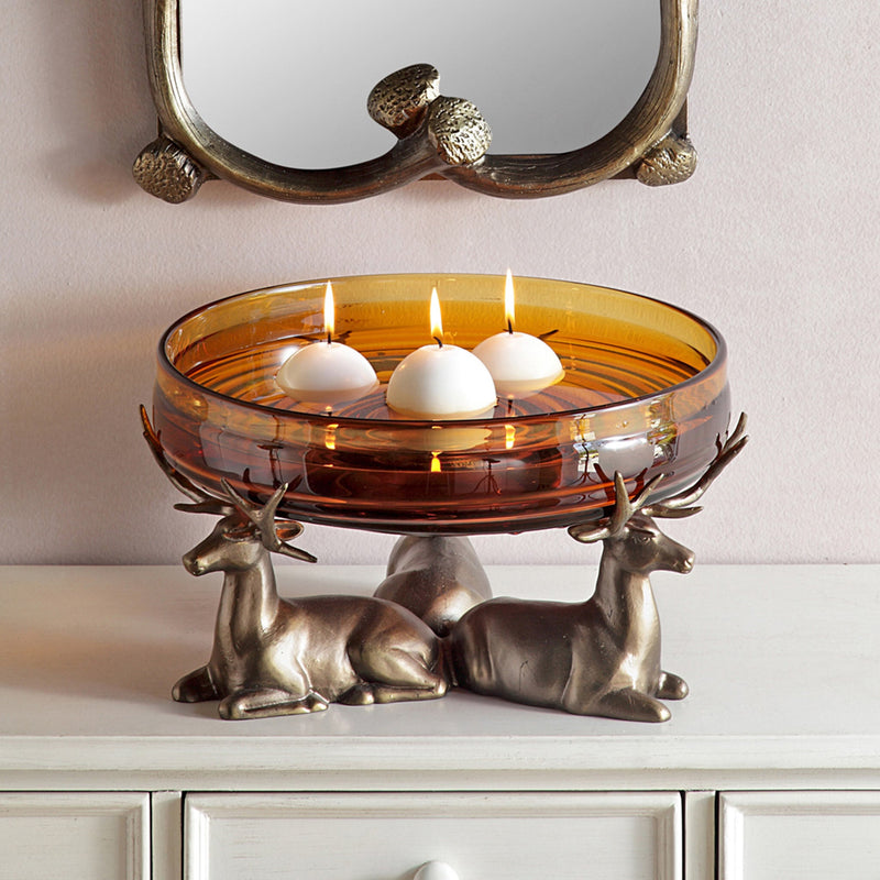 Deer Decorative Bowl and Holder by SPI Home
