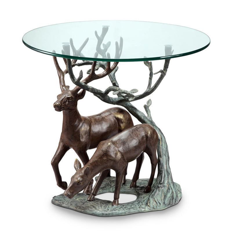 Deer Pair End Table by San Pacific International/SPI Home