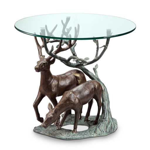 Deer Pair End Table by San Pacific International/SPI Home