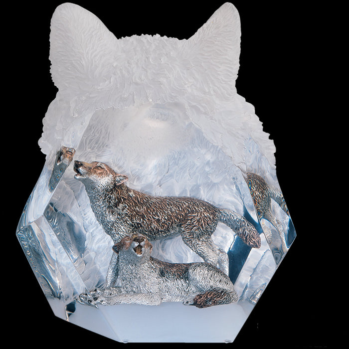 Devotion Wolf Sculpture by Kitty Cantrell