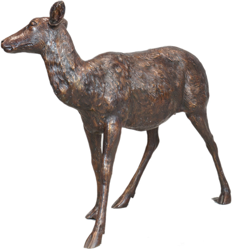 Deer Family Bronze 4-Piece Sculpture Set