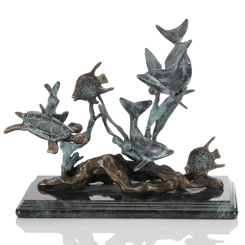 Dolphin Seaworld Statue by San Pacific International/SPI Home