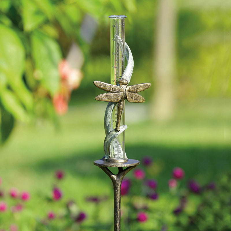 Dragonfly on Vine Rain Watcher - Rain Gauge by San Pacific International/SPI Home