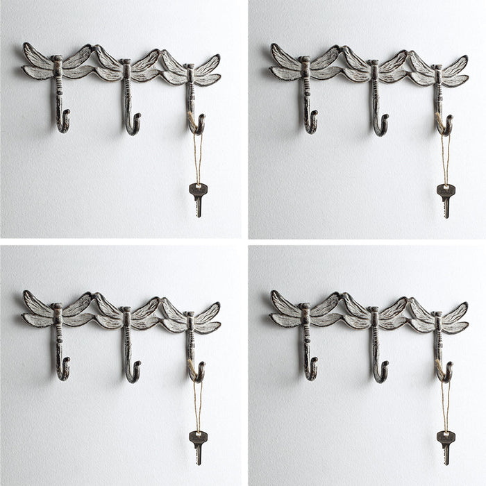 Dragonfly Trio Key Hooks, Set of 4 by San Pacific International/SPI Home