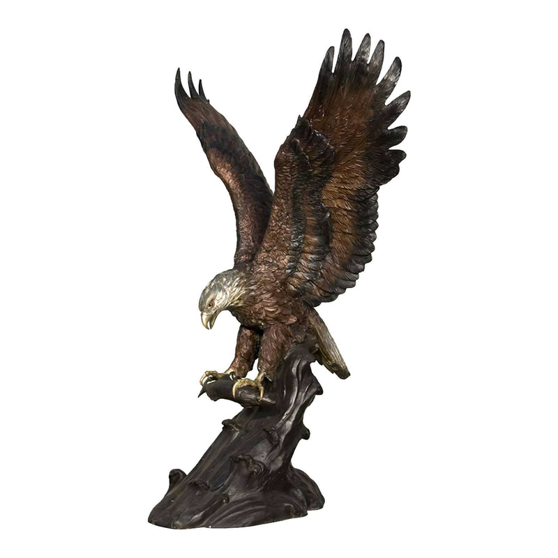Eagle Catching Fish Bronze Sculpture