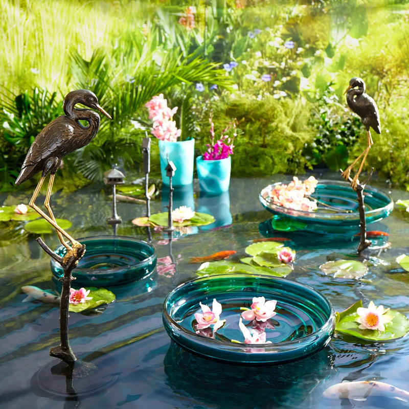 Solitude Egret Tabletop Sculpture