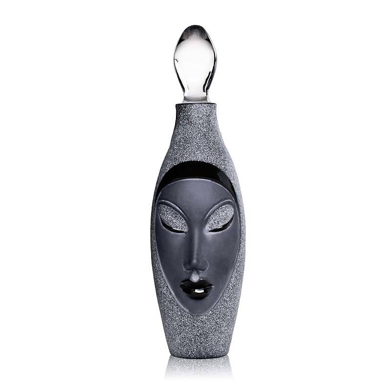 Electra Black Crystal Decanter with Stopper by Mats Jonasson