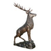 Stag Elk Bronze Garden Sculpture