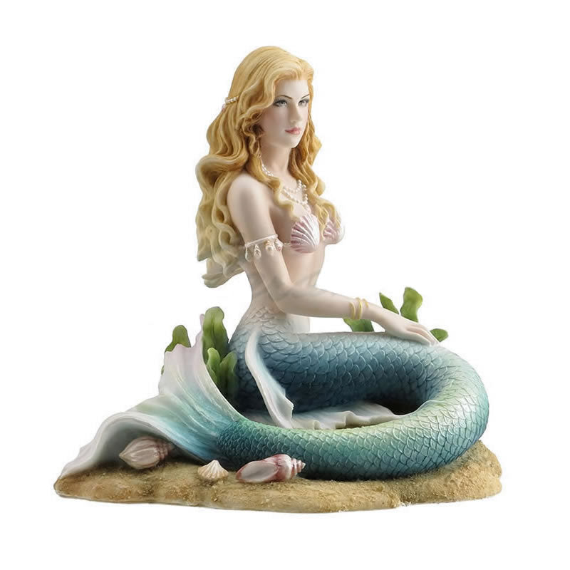 Enchanted Song Mermaid Statue- Color
