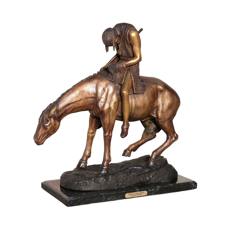 End of the Trail Bronze Sculpture