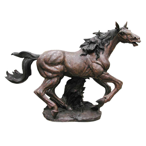 Bronze Running Horse Sculpture, Extra Large