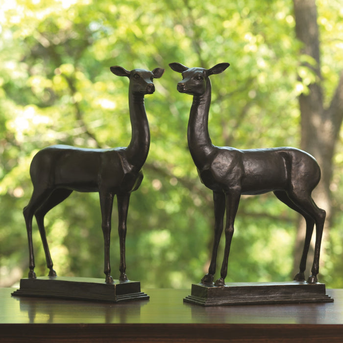 Fawn Deer Sculpture Set 3