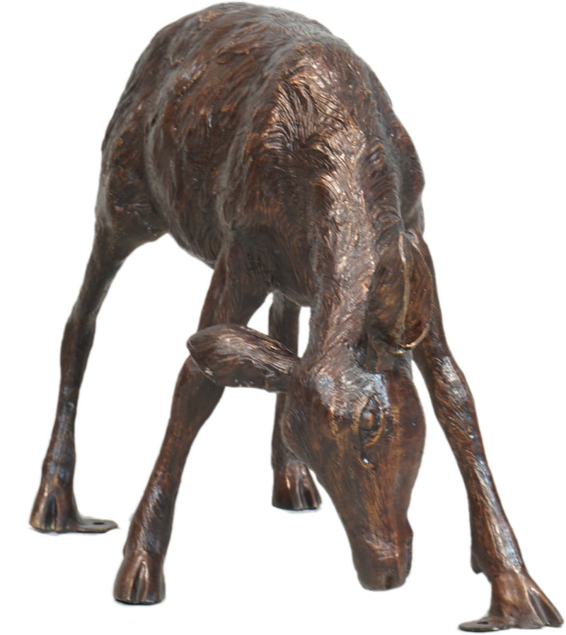 Deer Family Bronze 4-Piece Sculpture Set