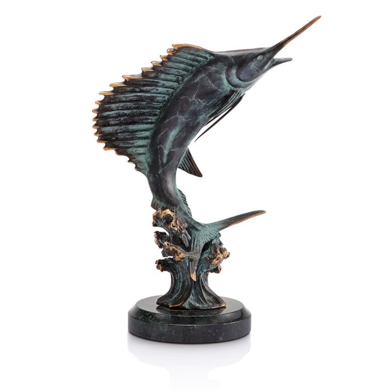 Feeding Frenzy Sailfish Sculpture by San Pacific International/SPI Home