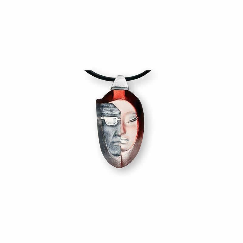 FeMale Crystal Necklace, Red by Mats Jonasson