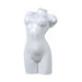 Female Nude Torso III Sculpture- Glazed White