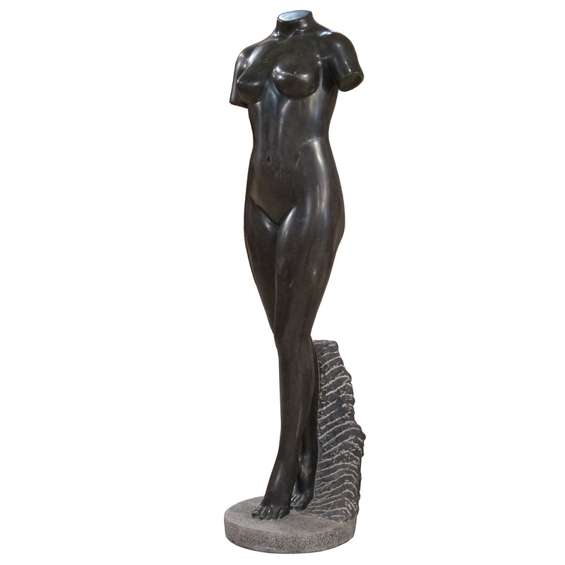 Female Torso-Black Marble
