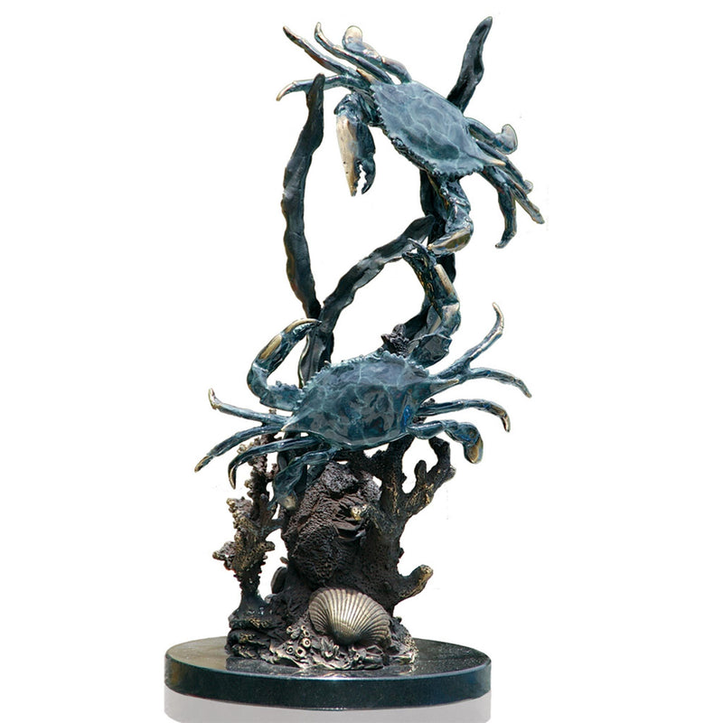 Fighting Blue Point Crabs Sculpture by San Pacific International/SPI Home