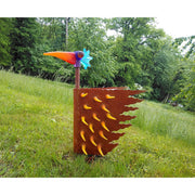 Firebird Garden Statue Art Glass