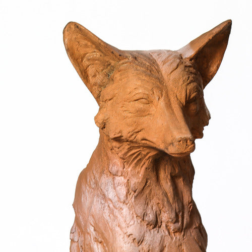 Fox on Plinth Statue
