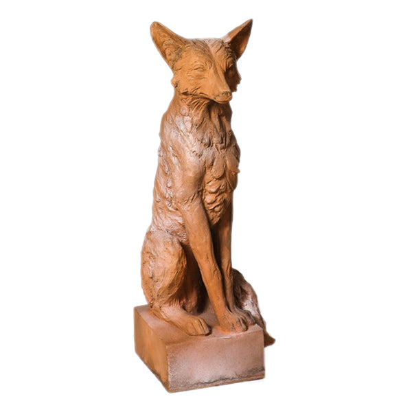 Fox on Plinth Statue