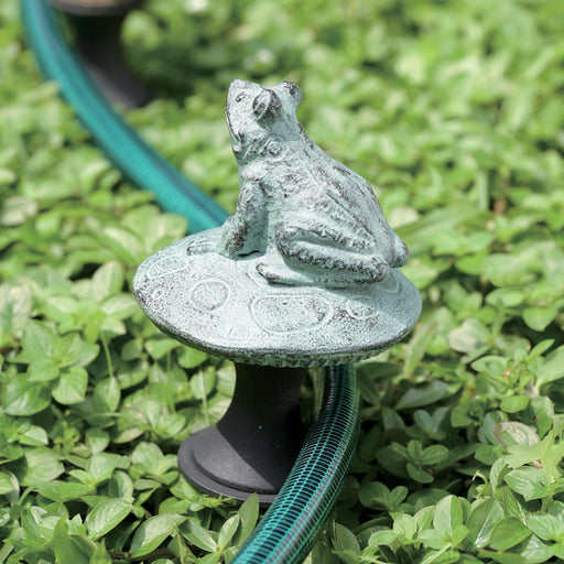 Frog on Mushroom Garden Hose Guard by San Pacific International/SPI Home