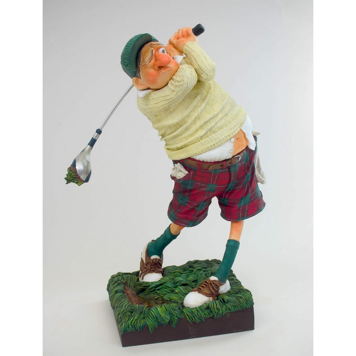 Golfer Comic Sculpture