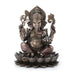 Ganesha Sitting On Lotus Sculpture