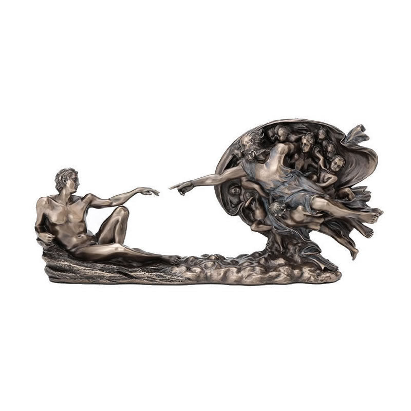 Genesis Creation of Adam Statue