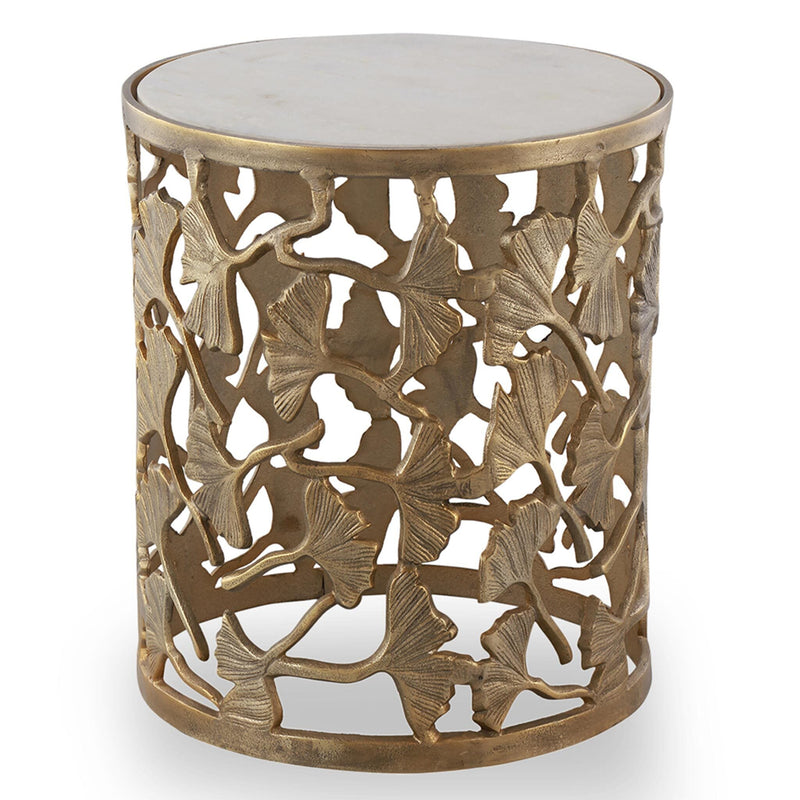 Ginkgo Leaf Golden Garden Stool