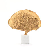 Ginkgo Leaf Sculpture Gold 2