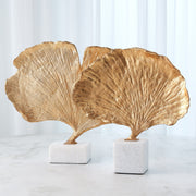 Ginkgo Leaf Sculpture Gold 5