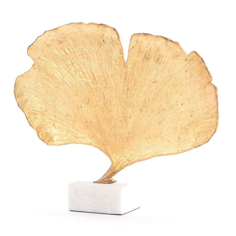 Ginkgo Leaf Sculpture Gold