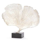 Ginkgo Leaf Sculpture Silver 3