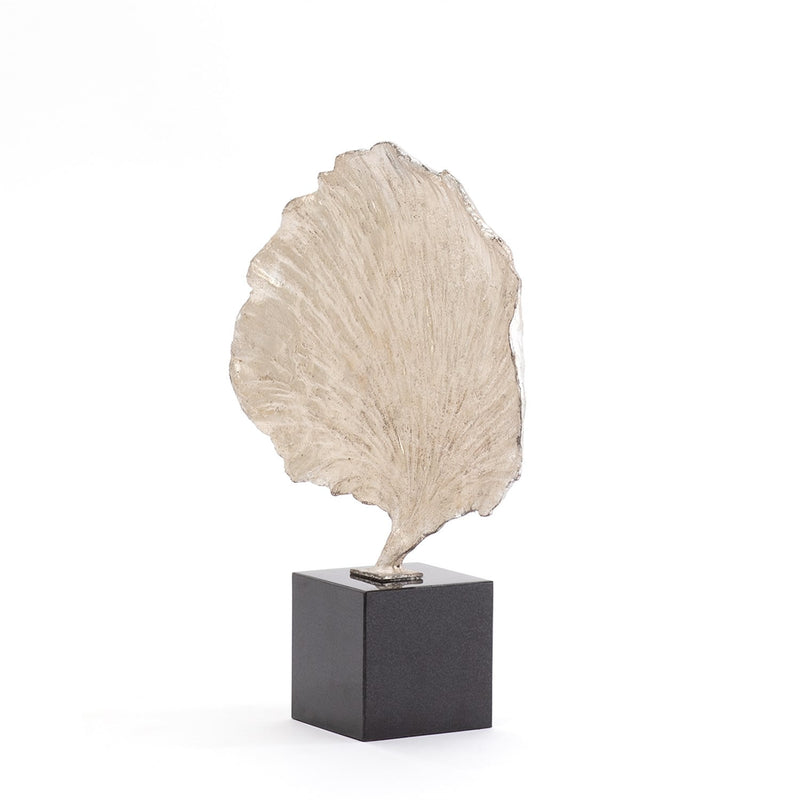 Ginkgo Leaf Sculpture Silver 6