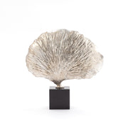 Ginkgo Leaf Sculpture Silver 7