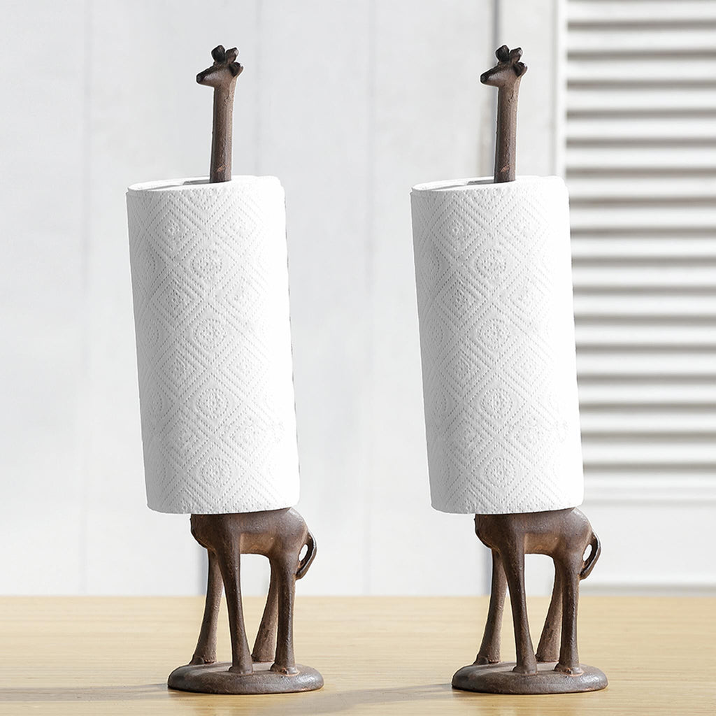 Giraffe Paper Towel Holders, Set of by San Pacific International